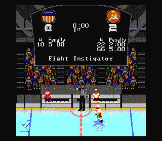 NHL Hockey Screenshot 8 (Sega Genesis)