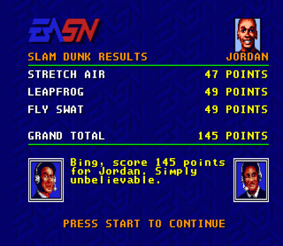 One-On-One: Jordan Vs. Bird Screenshot 7 (Sega Genesis)