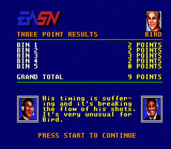 One-On-One: Jordan Vs. Bird Screenshot 18 (Sega Genesis)