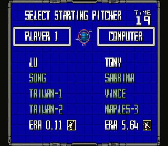 Super Baseball 2020 Screenshot 12 (Sega Genesis)