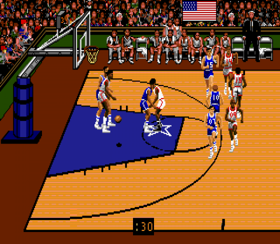 Team USA Basketball Screenshot 5 (Sega Genesis)