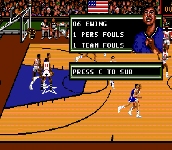 Team USA Basketball Screenshot 6 (Sega Genesis)