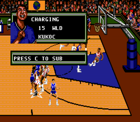 Team USA Basketball Screenshot 9 (Sega Genesis)