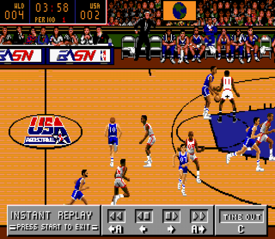 Team USA Basketball Screenshot 15 (Sega Genesis)