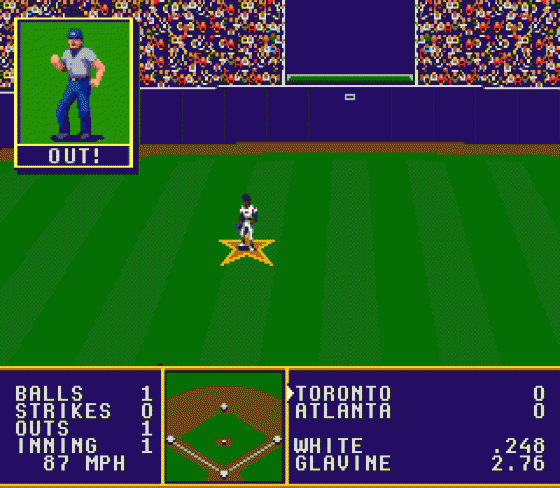 Tony La Russa Baseball Screenshot 5 (Sega Genesis)