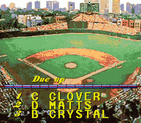 Roger Clemens' MVP Baseball Screenshot 10 (Sega Genesis)