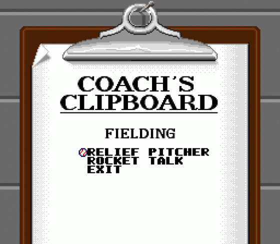 Roger Clemens' MVP Baseball Screenshot 16 (Sega Genesis)