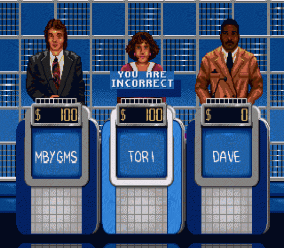 Jeopardy! Deluxe Edition Screenshot 7 (Sega Genesis)