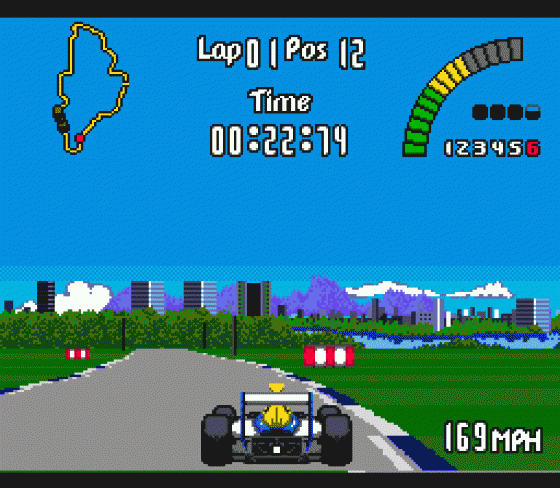 Nigel Mansell's World Championship Racing Screenshot 10 (Sega Genesis)