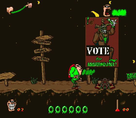 Boogerman: A Pick And Flick Adventure Screenshot 14 (Sega Genesis)