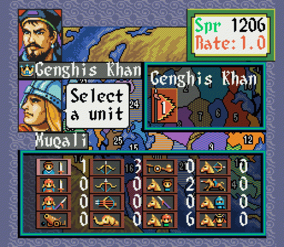 Genghis Khan II: Clan Of The Gray Wolf Screenshot 11 (Sega Genesis)