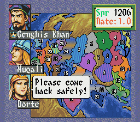 Genghis Khan II: Clan Of The Gray Wolf Screenshot 12 (Sega Genesis)