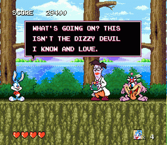 Tiny Toon Adventures: Buster's Hidden Treasure Screenshot 8 (Sega Genesis)