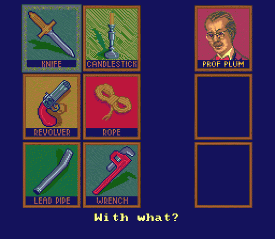 Clue Screenshot 9 (Sega Genesis)