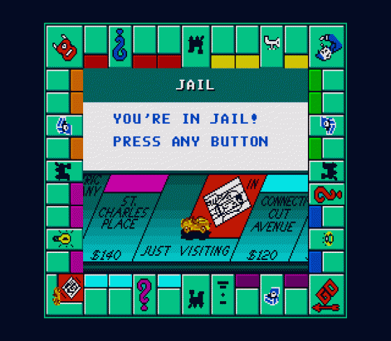 Monopoly Screenshot 5 (Sega Genesis)