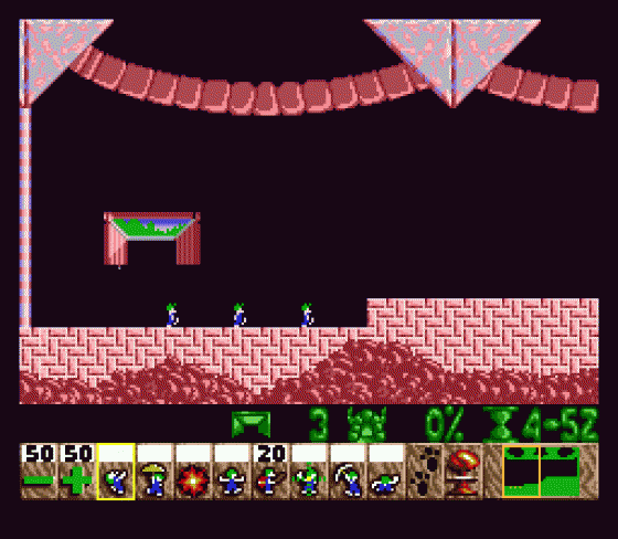 Lemmings Screenshot 6 (Sega Genesis)