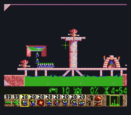 Lemmings Screenshot 9 (Sega Genesis)