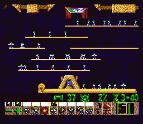 Lemmings Screenshot 29 (Sega Genesis)