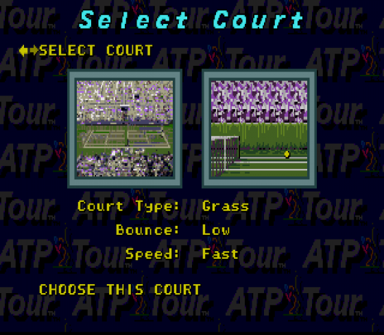 ATP Tour Screenshot 12 (Sega Genesis)