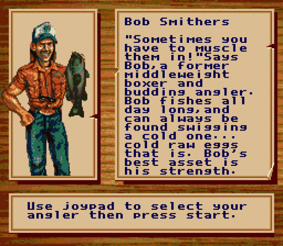 Bass Masters Classic Pro Edition Screenshot 14 (Sega Genesis)