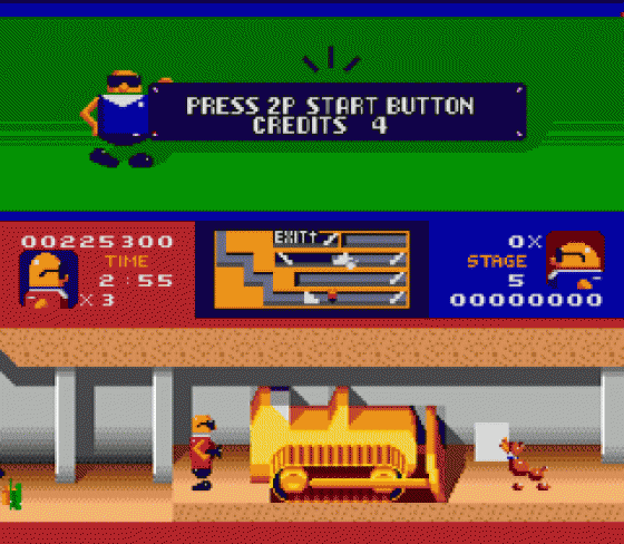 Bonanza Brothers Screenshot 14 (Sega Genesis)