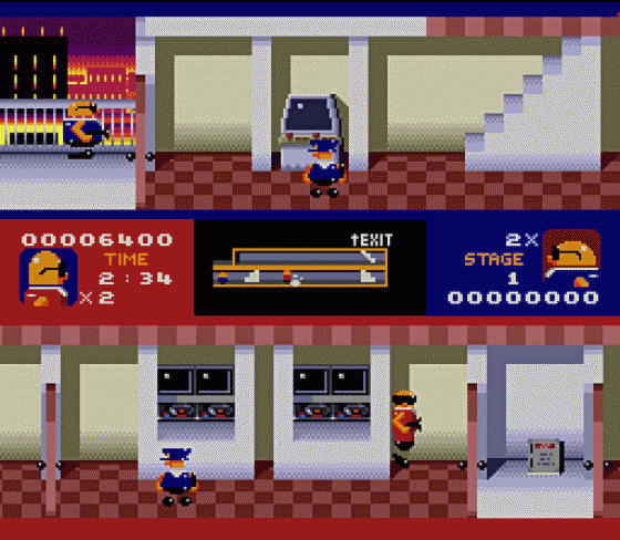 Bonanza Brothers Screenshot 17 (Sega Genesis)