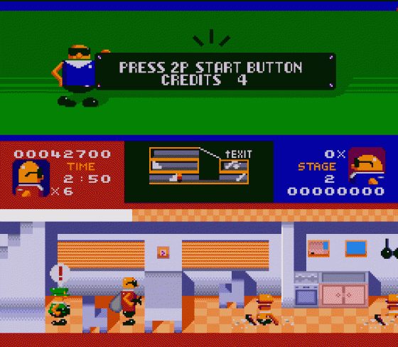 Bonanza Brothers Screenshot 18 (Sega Genesis)