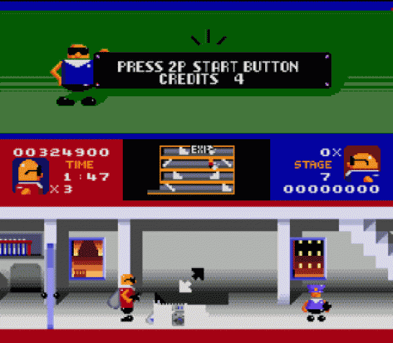 Bonanza Brothers Screenshot 22 (Sega Genesis)