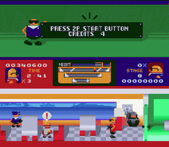 Bonanza Brothers Screenshot 23 (Sega Genesis)