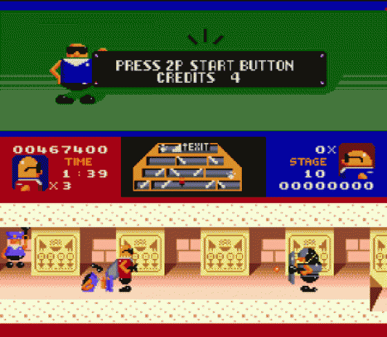 Bonanza Brothers Screenshot 27 (Sega Genesis)