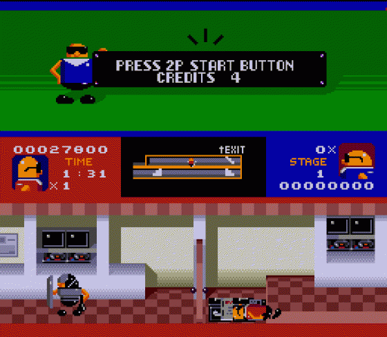 Bonanza Brothers Screenshot 29 (Sega Genesis)