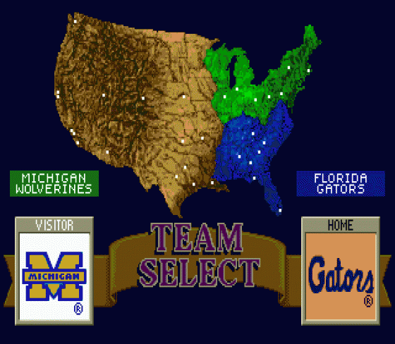 College Football's National Championship Screenshot 10 (Sega Genesis)