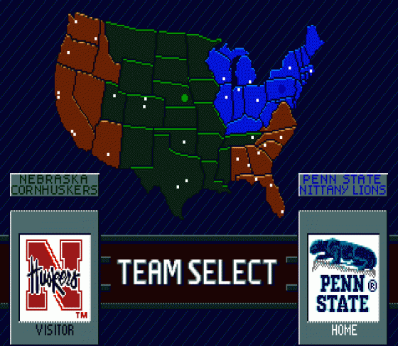 College Football's National Championship II Screenshot 11 (Sega Genesis)