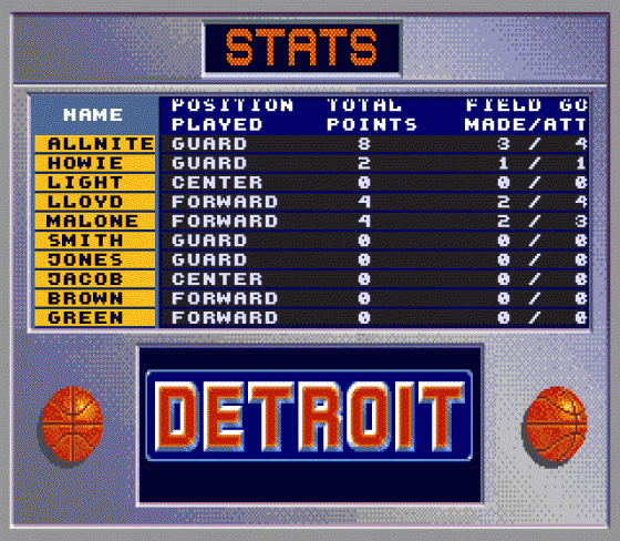 David Robinson's Supreme Court Screenshot 14 (Sega Genesis)