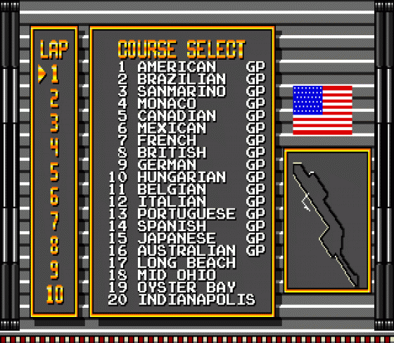 Ferrari Grand Prix Challenge Screenshot 14 (Sega Genesis)