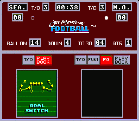 Joe Montana Football Screenshot 7 (Sega Genesis)