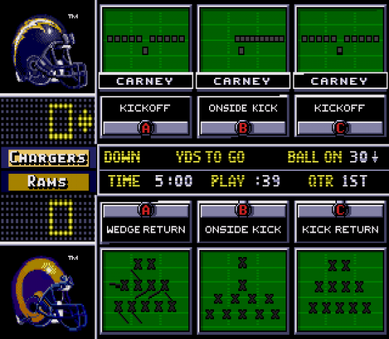 NFL 98 Screenshot 9 (Sega Genesis)