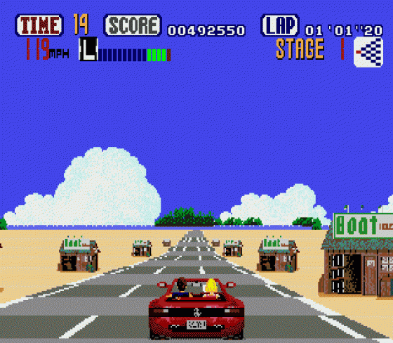 OutRun Screenshot 5 (Sega Genesis)