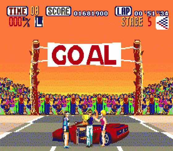 OutRun Screenshot 9 (Sega Genesis)