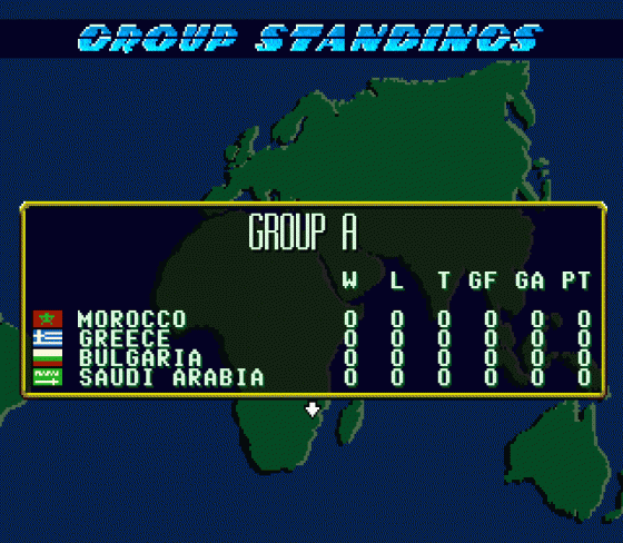 Pele's World Tournament Soccer Screenshot 11 (Sega Genesis)