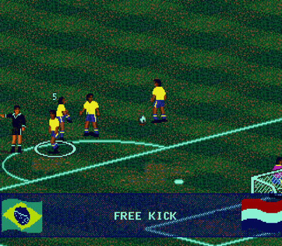 Pele's World Tournament Soccer Screenshot 22 (Sega Genesis)