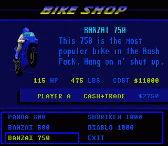 Road Rash 2 Screenshot 9 (Sega Genesis)