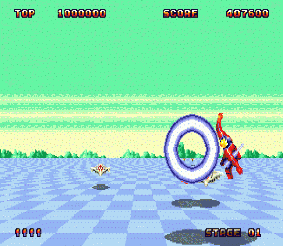 Space Harrier II Screenshot 10 (Sega Genesis)