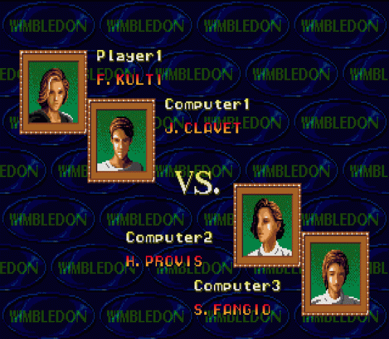 Wimbledon Championship Tennis Screenshot 7 (Sega Genesis)