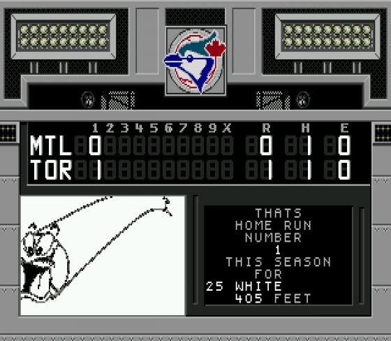 World Series Baseball Screenshot 10 (Sega Genesis)