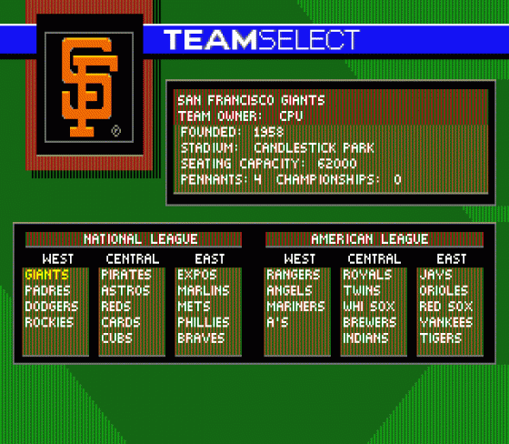 World Series Baseball '95 Screenshot 7 (Sega Genesis)