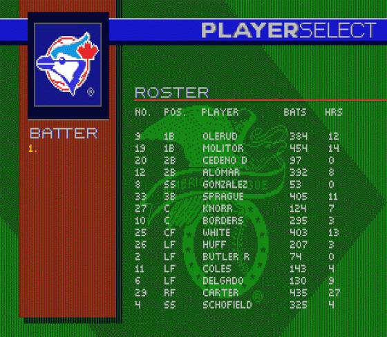 World Series Baseball '95 Screenshot 25 (Sega Genesis)