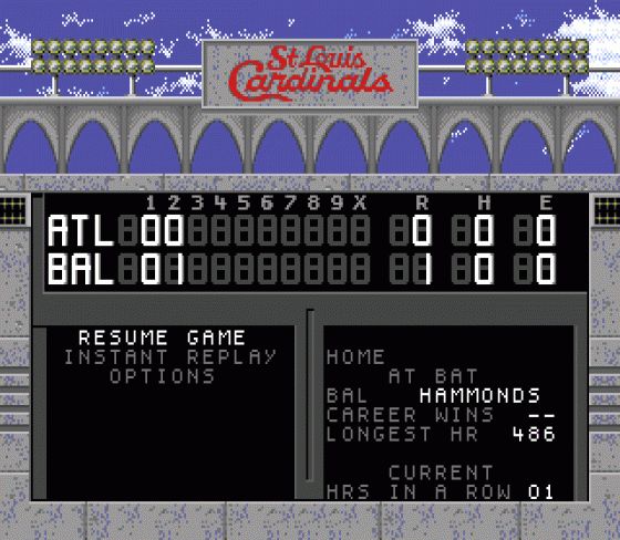 World Series Baseball '95 Screenshot 31 (Sega Genesis)