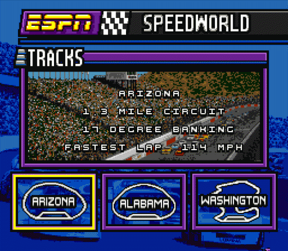 ESPN Speed World Screenshot 11 (Sega Genesis)