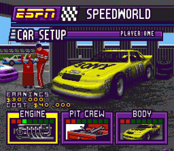 ESPN Speed World Screenshot 17 (Sega Genesis)